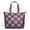 Red White And, variant on Navy and White Geometric Lattice Pattern Travel Tote Bags for Women Carry On,Large Weekender Bags for Women Travel,Multi Functional Duffle Bag for Work,Shopping,Sports