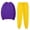Purple, variant on 2 Piece Sweatsuits for Women Joggering Match Sets Crewneck Sweatshirts Pullover Solid Color Sweatpants Tracksuits