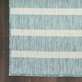 thumbnail image 3 of Nourison Positano Indoor/Outdoor Aqua Ivory 5' x 7' Area Rug (5x7), 3 of 9