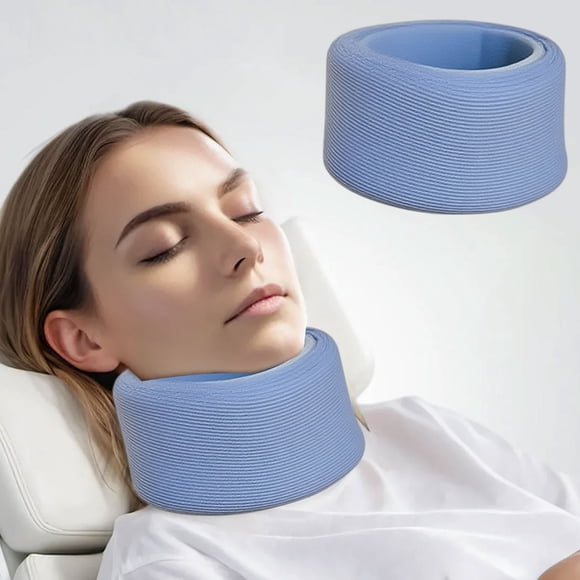 Collarín Cervical para Cuatro Estaciones | Collarín Cervical de Espuma Ajustable para Corregir La Postura de La Cabeza Hacia Adelante | Almohada Cervical Ligera, Transpirable y Absorbente de Sudor pa