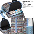 thumbnail image 2 of Geometric Sketch Style Sling Backpack, Vintage Minimalist Crossbody Daypack with Adjustable Shoulder Strap, 2 of 5