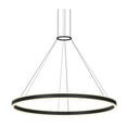 thumbnail image 2 of Sonneman  Lighting Double Corona Bright Satin Aluminum 47-inch LED Ring Pendant, Frosted White Shade, 2 of 2