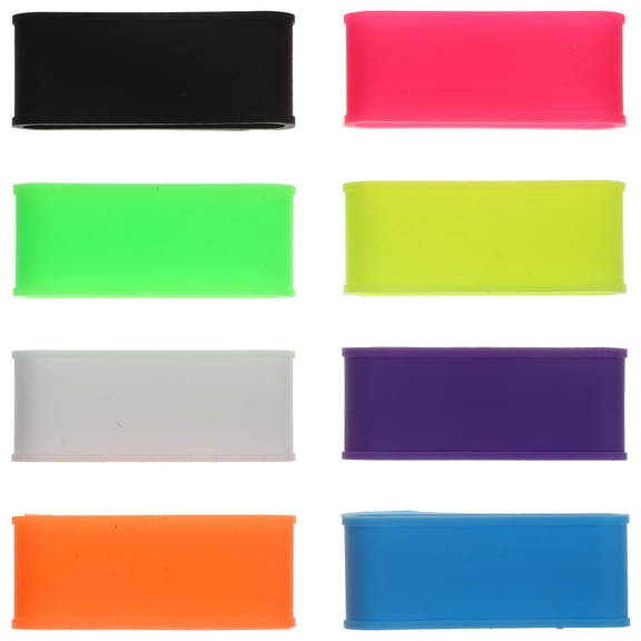 8 Pcs Racket Anti-slip Ring Tennis Rackets Reusable Racket Ring Silicone Racket Grip Rings