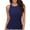 Blue, variant on Women's High Neck Tankini Top - Padded Push-Up, Racerback, Nylon Spandex