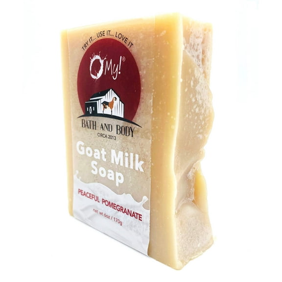 O My! Goat Milk Soap Bar 6oz | Made with Farm-Fresh Goat Milk | Free of Parabens  More | Handcrafted USA