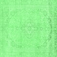thumbnail image 1 of Ahgly Company Indoor Square Abstract Emerald Green Modern Area Rugs, 3' Square, 1 of 4