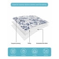 thumbnail image 5 of Quilts Full Size, Boho Blue Floral Soft Comforter Bedding Set for Bed, Vintage Farmhouse Paisley Plant Leaf Lightweight Quilted Bedspread with Pillow Cover(2 Pieces) for All Season, 78x90 Inch, 5 of 6