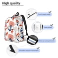 thumbnail image 3 of Disketp Koi Fish And Corals print Canvas Backpack Lightweight Travel Daypack Student Rucksack Laptop Backpack-Small, 3 of 5