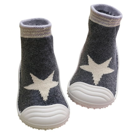 

Uuszgmr Shoes For Baby Boys Girls Cute Toddler Comfortables Anti Slip Fuzzy Slipper Floor Breathable Thick Kids Boys Girls Indoor Outdoor Winter Warm Shoes Socks Grey.Size:12-18 Months