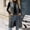 Dark Gray, variant on Women Long Lapel Vest Blazer Sevevn Double Breasted Button Flap Pockets Sleeveless Outerwear for Office Casual Fall Layered Outfits