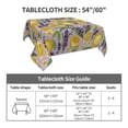 thumbnail image 7 of Wukai Lavender Flowers Waterproof Tablecloth for Kitchen Dining, Fits Square Tables for 2-4 Seats -60"x60", 7 of 7