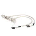 thumbnail image 4 of Peahefy Front Panel Expansion 2 Ports USB 2.0 Plug And Play With Slot Plate Bracket Panel Cable Adapter,Internal USB Header,Front Panel Adapter, 4 of 8