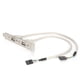 thumbnail image 1 of Expansión del panel frontal 2 puertos USB 2.0 Plug and Play con adaptador de cable del panel del soporte de la placa de la ranura, 1 of 8