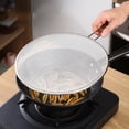 thumbnail image 2 of Panier de Friture Rond en Acier Inoxydable pour Outils de Cuisine Antidéflagrant Couvercle à Huile Poignée Multifonctionnelle Panier de Friture Pliant Attrape-Nourriture pour Évier de Cuisine, 2 of 5