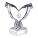 thumbnail image 2 of Escultura de de mano pareja decoración para hogar estatua de amor romántico moderno para decoración de escritorio de estantería de oficina BS8046 Macarena Estatua del gesto del corazón, 2 of 7