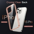 thumbnail image 3 of JETech Case for iPhone 15 Pro 6.1-Inch, Non-Yellowing Shockproof Phone Bumper Cover, Anti-Scratch Clear Back (Rose Gold), 3 of 6