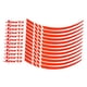 thumbnail image 2 of 2 Pegatinas Para Cubo De Rueda De Coche, Calcomanías Automotrices Profesionales, Calcomanías Para Cubo De Ruedas, Reflectantes, Color Rojo, 2 of 8