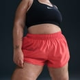 thumbnail image 3 of Plus Size Nike Tempo Dri-FIT Mid-Rise 3-in. Brief-Lined Running Shorts Color: Black White Size: 2X, 3 of 4