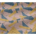 thumbnail image 5 of oneOone Viscose Jersey Fabric Rectangle & Triangle Geometric Printed Fabric 1 Yard 60 Inch Wide, 5 of 5