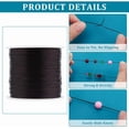 thumbnail image 4 of 546.8 Yards Elastic String 0.5mm Elastic Bracelet Cord Black Stretch Cord Flat Stretchy Bracelet String Beading Thread Seed Bead Thread for Seed Beads Bracelets Jewelry Making, 4 of 9