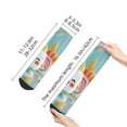 thumbnail image 2 of Goofa Kawaii Sushi Characters Delight Pattern Non Slip Socks with Grips for Elderly, Crew Socks Yoga Hospital Socks Cushioned Sole Gripper Socks for Men Women, 2 of 5