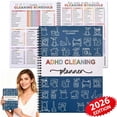thumbnail image 2 of ADHD Cleaning Planner for Adults & Teens - Daily Weekly Monthly Household Schedule & Task Tracker - Stress-Free Home Management System with Erasable Pages - Neurodivergent-Friendly Organizer, 2 of 7
