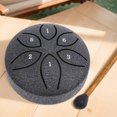thumbnail image 1 of Tambor Handpan de 3 pulgadas y 6 notas con mazo de tambor instrumento de tambor de lluvia, 1 of 8