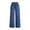 (Jeans)h Dark Blue, variant on YODETEY Women's Plus Wide Leg Jeans with Patch Pockets, Women Y2K Wide Leg Fit Denim Pants, Women's Blue Size, XS