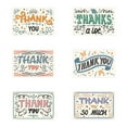 thumbnail image 2 of fastboy 25Pcs/Bag Thank You Flower Gift Card Holiday Festival Anniversary Invitations Envelop Label Appreciate Cards for Children Type 2, 2 of 7