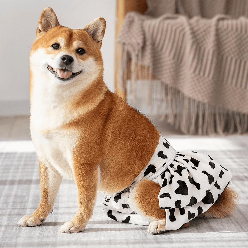 3 Pack Reusable Dog Diapers Female Washable Highly Absorbent Doggy Diapers Female, Flexible Doggie Diapers, Leak-Proof Durable Puppy Diapers for Dog Period Heat Incontinence Potty Training