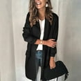 thumbnail image 4 of Femmes Bureau Suit Tempérament Extensible Veste Tunique Confortable Cardigan Bouton vers le Bas Élégant Outwear Solid Color Mode Blazer Veste à Poitrine Unique, 4 of 6