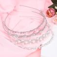 thumbnail image 3 of 4Pcs Bridal Headbands Wedding Hair Band Rhinestone Hair Crowns Crystal Bridal Tiara, 3 of 9