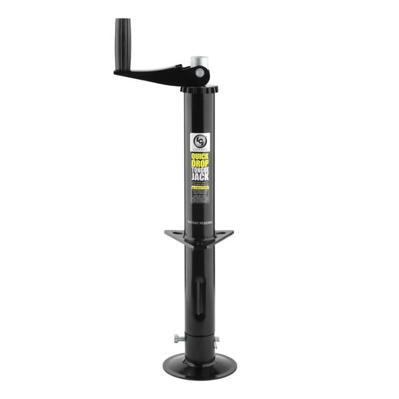 Tongue Jack Lippert Quick Drop para remolques con marco en A, 2000 libras