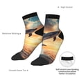 thumbnail image 6 of Fuzoiu Sailing Dancing Dolphin Print Adult Socks, Crew Moisture-wicking Socks, Unisex Cushion Crew Socks,Casual Sports Ankle Socks, 6 of 7