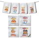 thumbnail image 1 of 4 estilos de toallas de cocina para cocinar pan, divertidos guantes para microondas, toallas de cocina, toallas de mano de microfibra absorbentes de estilo rústico, paños de cocina, 1 of 7