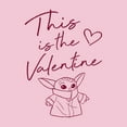 thumbnail image 2 of Girl's Star Wars: The Mandalorian Valentine's Day The Child Valentine Way  Graphic Tee Light Pink Small, 2 of 4