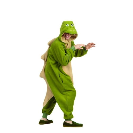 Funsies Kigurumi Ness Dragon Fleece Jumpsuit Costume Adult One Size Fits