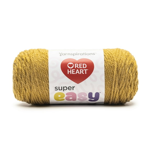 Red Heart® Super Easy™ #6 Super Bulky Acrylic Yarn, Gold 8.8oz/250g 238 Yards