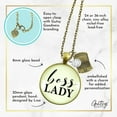 thumbnail image 5 of Boss Lady Necklace Female Adult Gutsy Goodness Bronze Metal Jewelry, 5 of 8