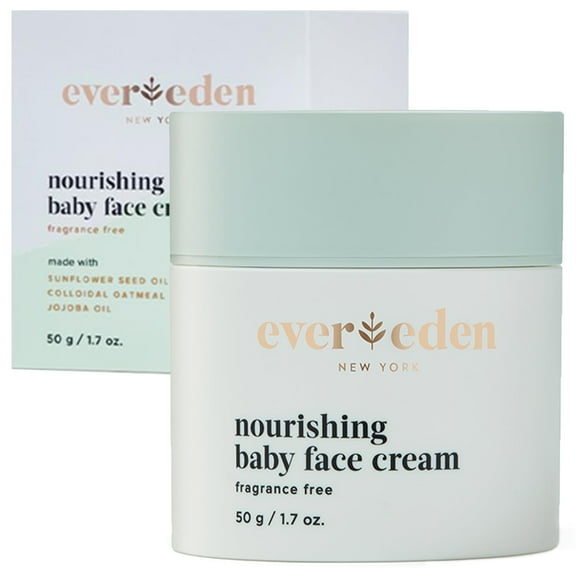Evereden Nourishing Baby Face Cream 1.7 oz. | Non-Toxic and Fragrance-Free Baby Face Lotion | Rich, Non-Greasy Baby Moisturizing Cream
