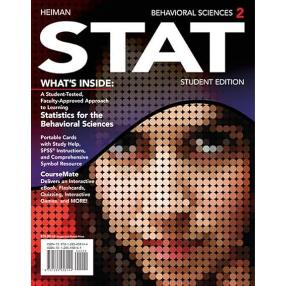 Pre-Owned Behavioral Sciences Stat (Paperback) 1285458087 9781285458083