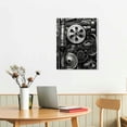 thumbnail image 2 of JEUXUS - Canvas Prints Engine Engineering Closeup Gear And Chain Black And White Photos Wall Art Modern Home Decor Stretched and Framed Ready to Hang, 2 of 4