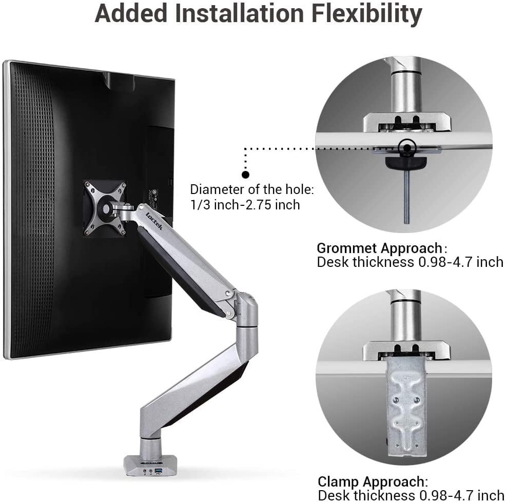 Loctek Monitor Mount Heavy Duty Gas 