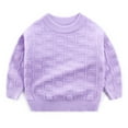 thumbnail image 2 of KYAIGUO Toddler Kids Classic Sweater Boys Girls Knit Winter Sweater Long Sleeve Sweater for 2-7Y, 2 of 5