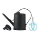 thumbnail image 2 of Regadera de 2L, herramienta de jardinería, boquilla extraíble, regadera moderna de boca ancha, fácil de usar para plantas de interior y exterior, negro, 2 of 8
