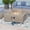 Gray, variant on VENTOPYR Outdoor Propane Square Fire Pit Table, Gray Faux Stone 35-inch Planter Base, 50,000 BTU Stainless Steel Burner, Aqua Blue Fire Glass and Rain Cover, Metal Lid