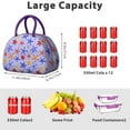 thumbnail image 4 of Seaside Summer Lunch Box - Glowing Starfish & Wave Pattern, Leakproof Insulated Cooler for Sunset Beach Parties, 4 of 4