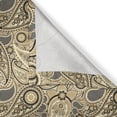 thumbnail image 5 of Ambesonne Paisley Grommet Curtain, Flowers Stripes, 50" x 120", Brown Black and White, 5 of 6