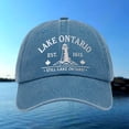 thumbnail image 4 of Unisex Retro Lake Ontario Baseball Cap - Vintage Graphic Trucker Hat with Classic Fit Design, 4 of 4