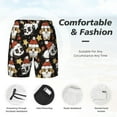 thumbnail image 5 of Fotbe Cute Dog Panda Men’s Swim Trunks Quick Dry Swim Shorts Board Shorts with Mesh Lining-Small, 5 of 9